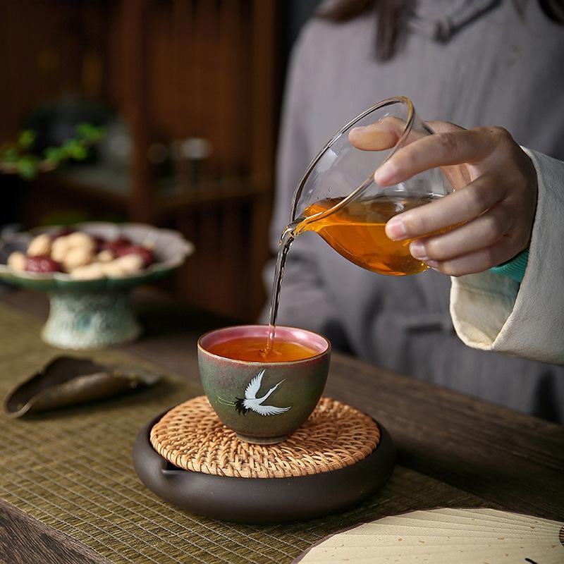 Kiln Change Glaze Personal Tea Cup Ceramic Master Cup Kungfu Tea Set Single Cup