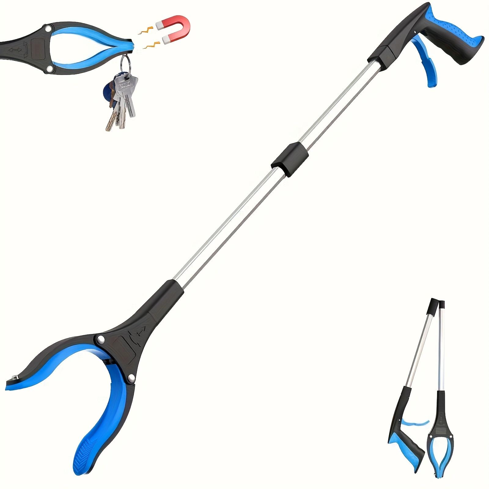 

Grabbing Tool, Foldable Grabbing Tool, Suitable for Elderly Use, Wide Claw Garbage Picker, Lightweight Garbage Picker with A Strong Magnetic Tip. синий