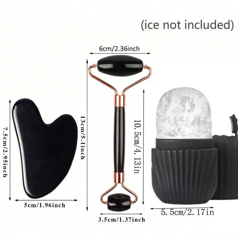 Eisgesichtsroller Gesichtseisroller Set Gesichtswalzen-Set Gua Sha Gesichtswerkzeug Set Massagegerät Rolle Lifting Konturierungswerkzeug