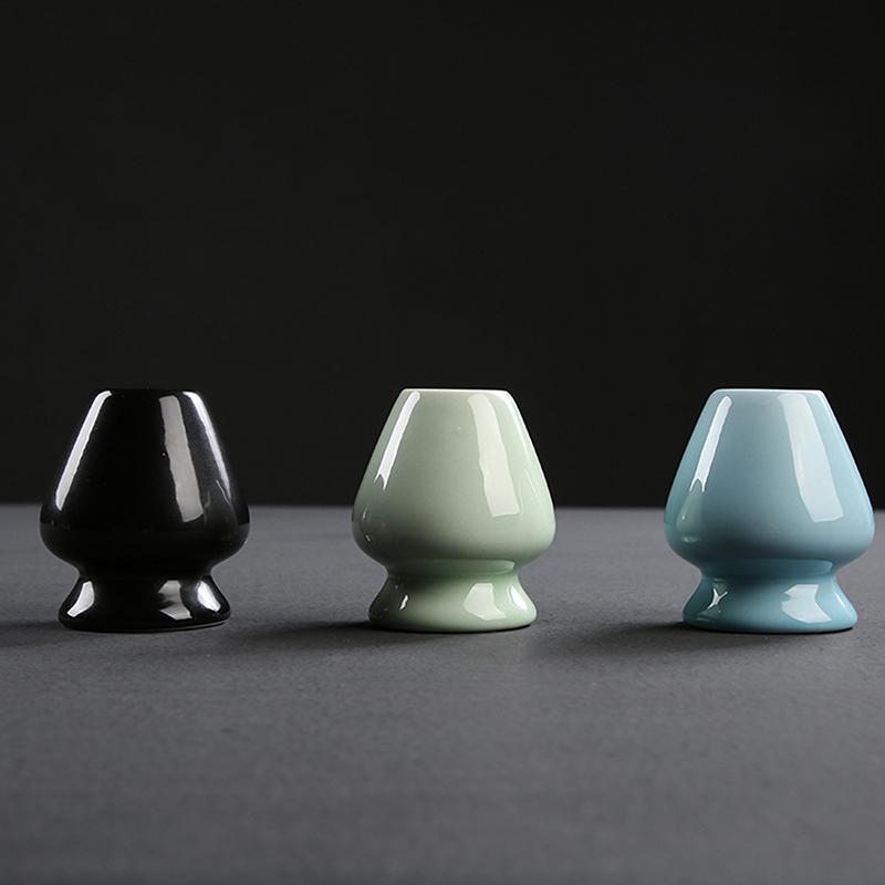 Cérémonie japonaise Matcha costume fouet Matcha thé vert Chasen support Teaware