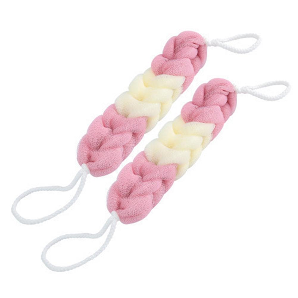 2Pcs Bath Strip Long Bath Loofahs Stretchable Mesh Exfoliating Loofah Back Scrubber Adult Bath Towel With Back Bath Towel