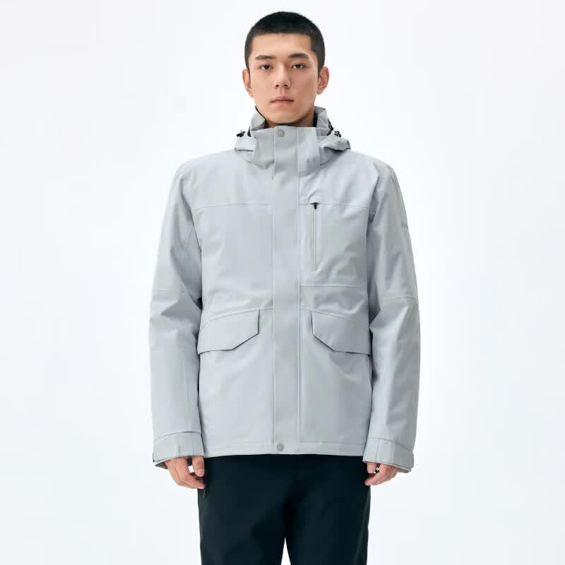 Lanbu Men's Urban Outdoor 3-in-1 Goose Down Jacket