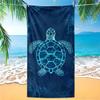 Turtle Print Beach Towel, Absorbent Microfiber Quick Dry Ideal for Travel Swimming Surfing Bath Towel Summer Gift