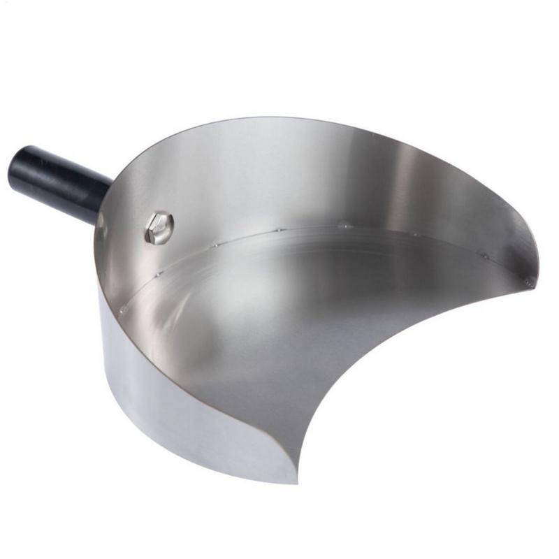 Handlicher Fleischauffangpfanne Fleischfang Grillspatel Edelstahl Grillschaufel Tragbar Hitzebeständig BBQ Grill Fleischplatte