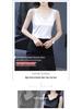 Women's V-Neck Satin Camisole - Sleeveless Black or White Top