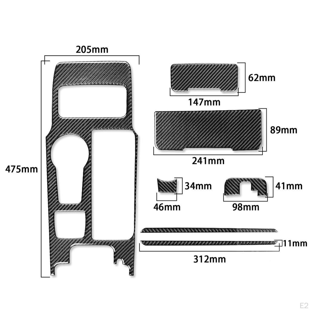 Central Console Gear Shift Panel Cover Trims Stickers for Fusion Easy Installation, Self