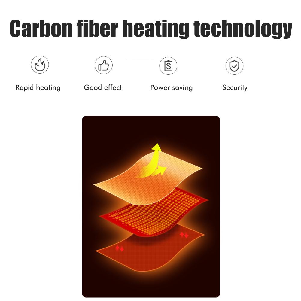 Electric Heating Vest USB Body Warmer Clothes Washable Heated Vest for Outdoor Camping Hiking Fishing