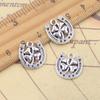 50Pcs 15*16Mm Antique Pendant Charms Horseshoe Lucky Clover Pendant Vintage Ornaments Diy Handmade Jewelry Accessories