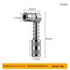 Grease Gun Nozzle 90 Degree Heavy Duty Alloy Steel Leak Proof for Narrow Space Home Garage Repair Use