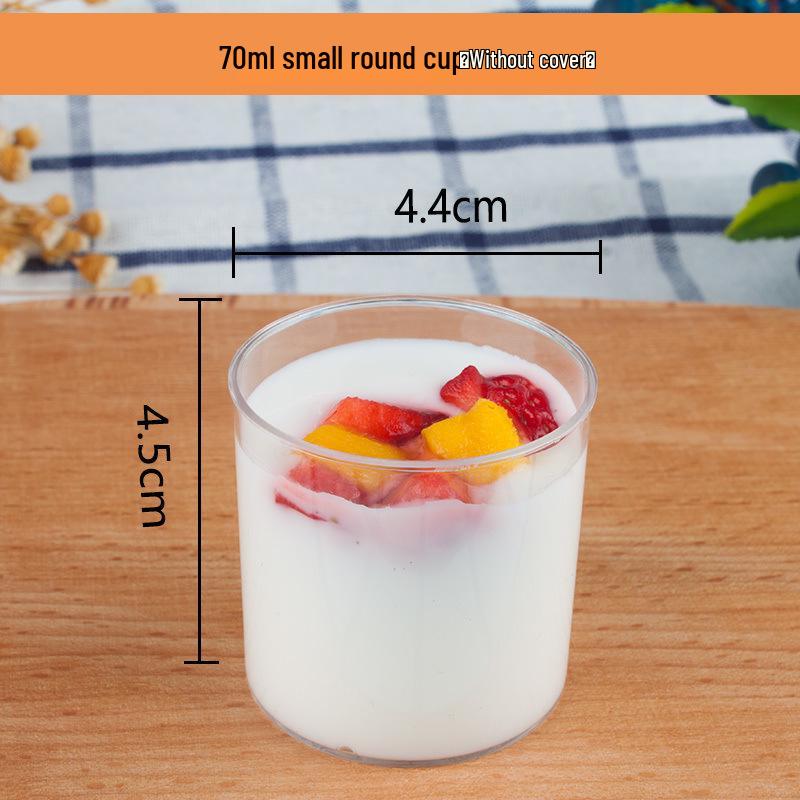 High-Stemmed Disposable Transparent Cup for Desserts, Pudding, Milkshakes, Mousse, Ice Cream, Red Wine, or Champagne.