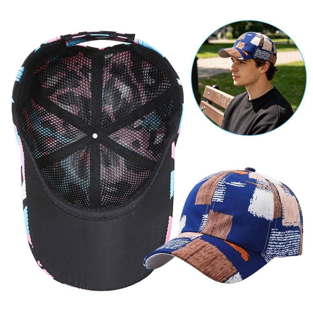 Versatile Sun Hat Graffiti Baseball Hats Casual Bonnet for Men Women