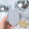 Set of 3 Disco Ball Half Sphere Wall Decoration Mirror Tile Party Backdrop Accent with Adhesive Pad for Room Styling