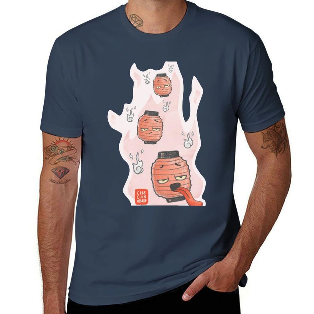 Chochin Obake Japanese Lamp Ghost Tshirt Plus Size Loose Fit Tshirt
