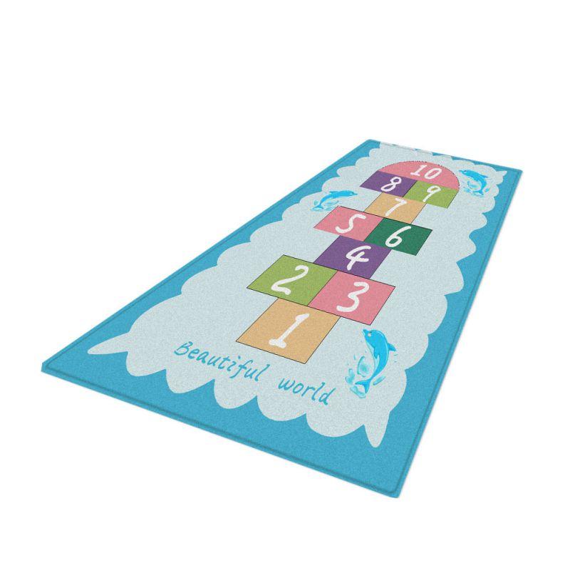 Hopscotch Carpet Hallway Doormat Kids Bedroom Bathroom Rug Creative Hopscotch For Living Room Area Rug Thickness Decoration Kid