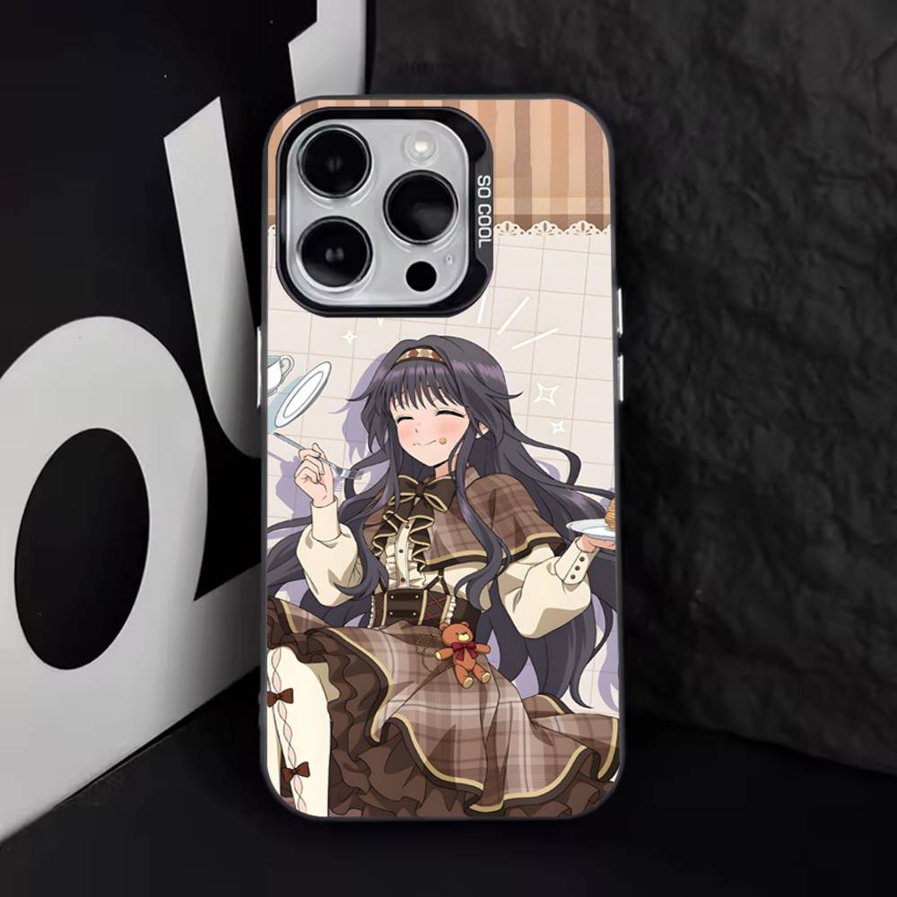Süße K-Kaoruko-Waguri Handyhülle Für iPhone 17,16,15,14,13,12,11,Pro,XS,Max,Plus,Mini,SE4,E IMD Mattschwarz