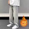 Pants Wide-leg Jeans Boys Advanced Sense Winter Trendy American Trousers Ruffian Handsome Men Cleanfit Loose Straight