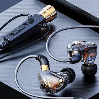 Dynamic Wired Earphone 3.5mm Wired Headset Music Earbuds In Ear Earphones  Karaoke