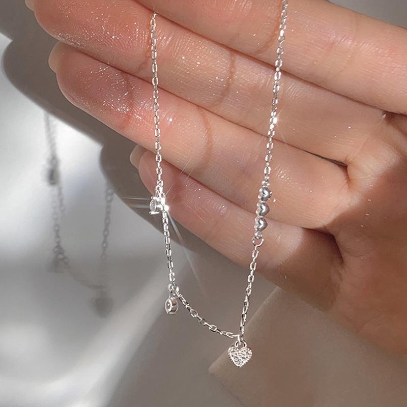 Heart Bracelet for Women: Diamond Polished, Creative Niche Design, Elegant Cold Style