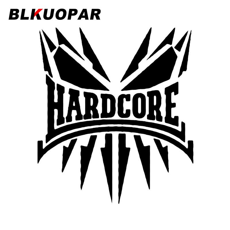 BLKUOPAR Hardcore Car Sticker Sunscreen Fashionable Decals Personality Waterproof Sunscreen Funny Original JDM Car Accessories