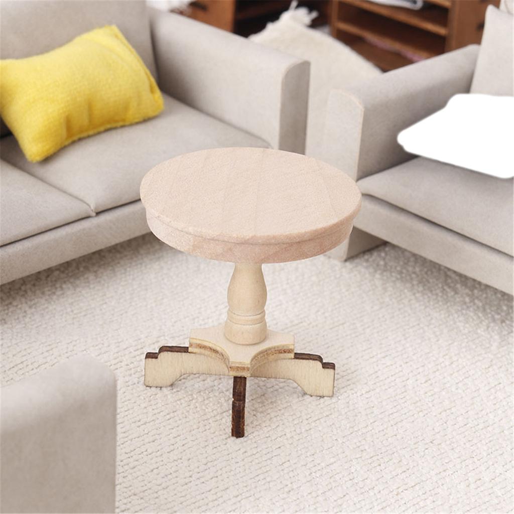 Portable Small Round Table Easy To Rearrange Enhances Model Layout Flexibility