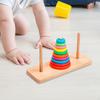 Rainbow Stacking Rings Wooden Educational Toy 18 Months 2 Year Old