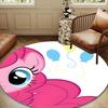 Colorful Unicorn Friendship Round Rug for Livingroom,Bedroom, Palyroom, Chair Rug, Area rug, Circle Carpet, Large Size Fan Christmas gift
