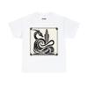 Unisex Adult T Shirt Designer Elegant Art Deco Black Dragon Tower Classy Bold