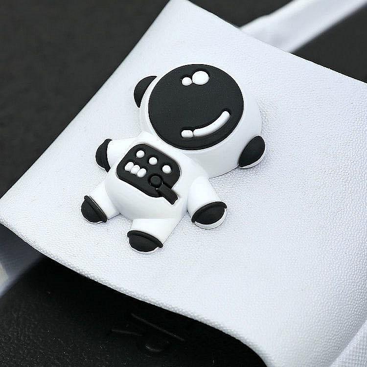 Pánské pantofle Spaceman Summer Outside Wear Net Red Pantofle Peep Toe s měkkou podrážkou Protiskluzové trendy páry Silné a měkké dno