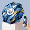 Manchester City Muster Druck Mini 5-fach 8 Rippen Kompakter Regenschirm Winddicht Wasserdicht Leicht Tragbar Faltbar