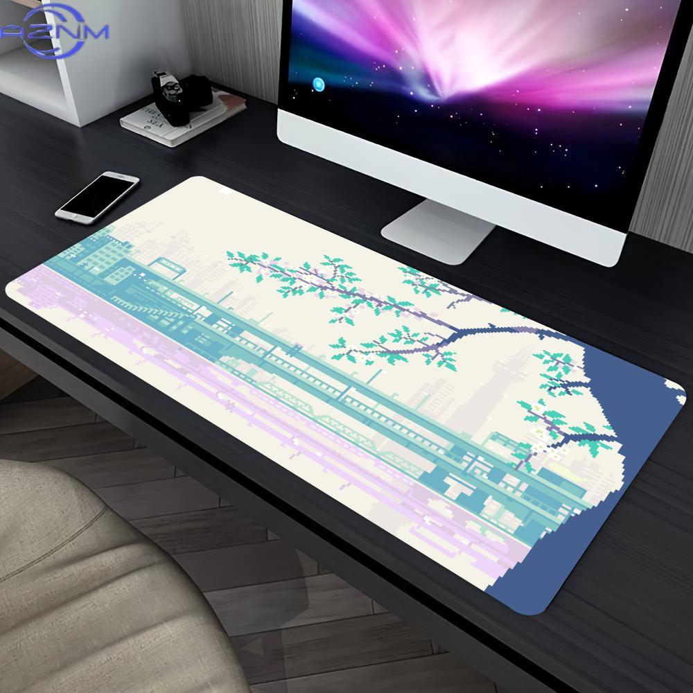 Office Large Mouse Mat Rubber Deskpads Xxl Desk Mats Street Scenery Mousepads Pc Gamer Mousepad Pixel Art Mouse Pad