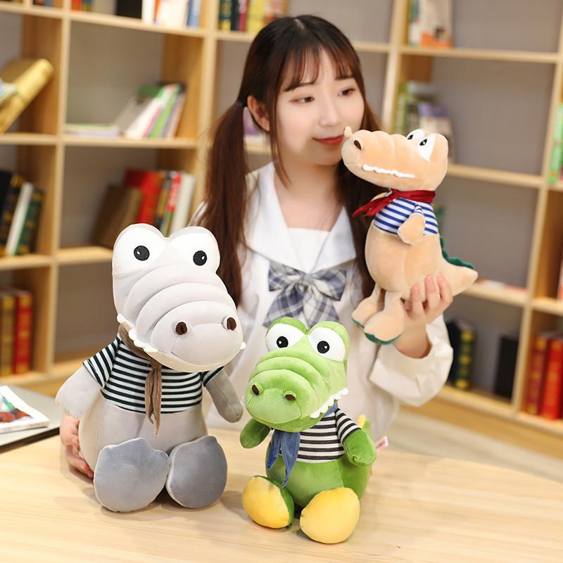 Sale  Green Crocodile Plush Toy Soft Stuffed Alligator Animals Doll Mr. Crocodile Cartoon Toy Friend Birthday Gifts Present