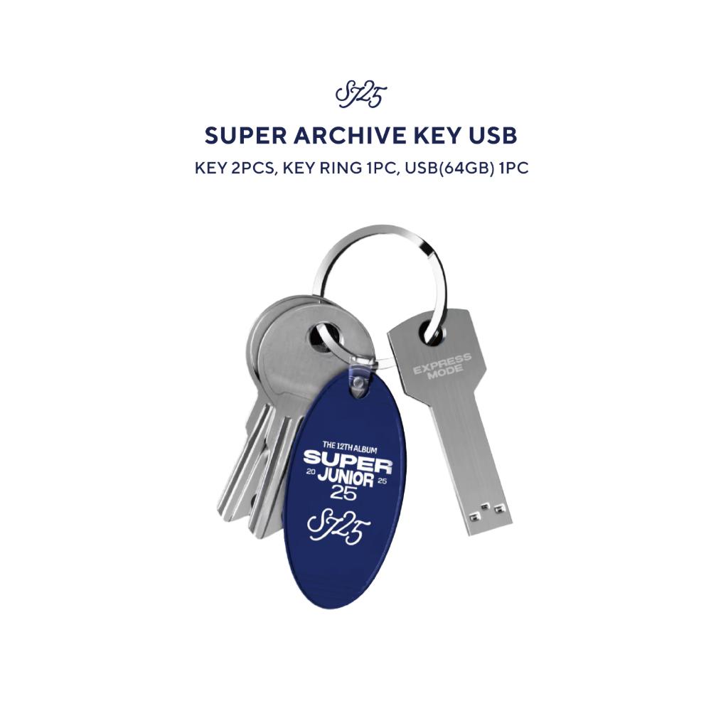 Pre-order SUPER JUNIOR 25 Super Archive Key USB