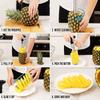 1PC Abacaxi Faca Cortador Descascador de Frutas de Aço Inoxidável Coberto com Facas de Corte com Lâminas Afiadas para Uso Doméstico e na Cozinha