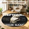 Deftones Personalized Round Rug Support Custom Name, Soft Home Decor Mat