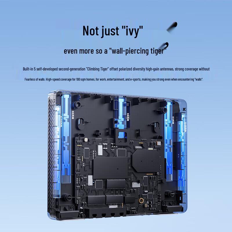 ZTE BE5100Pro+ Wall-Mounted WiFi 7 Router (CN Version)