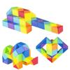 Magic Rule Snake Colored Puzzle Toy - Transformable Multi-color Magic Cube Educational Decompression Fidget Toys for Kids
