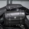 High Capacity Unique Punk Motorcycle Leather Tool Bag Saddlebag for Bikers & Adventurers Long Distance Riding