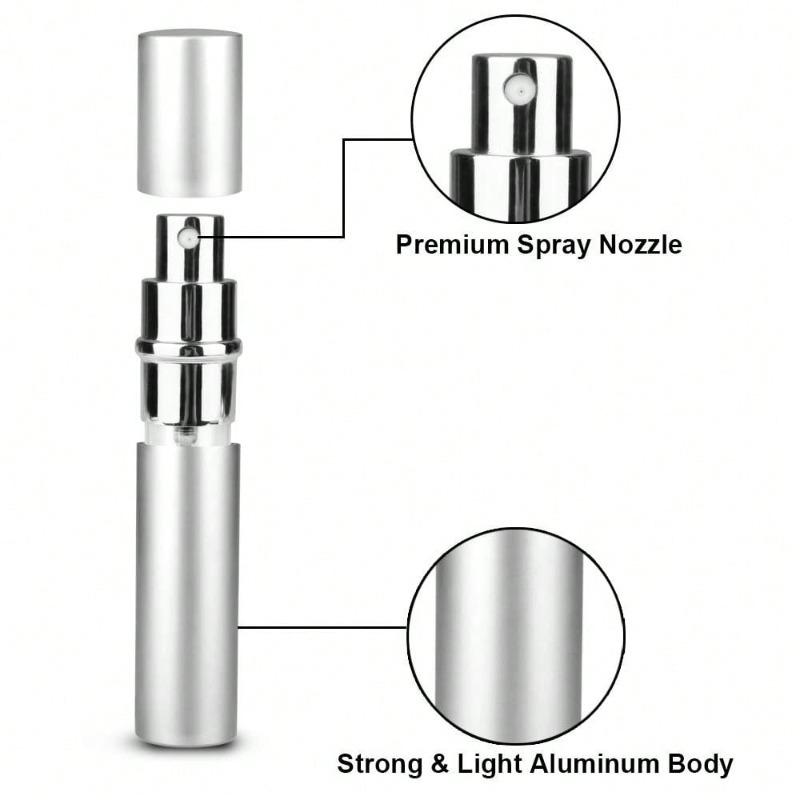 Mini Refillable Travel Perfume Spray Bottle, Portable Perfume Pump Case, Fragrance Empty Spray Bottle, Suitable For Travel And Outings