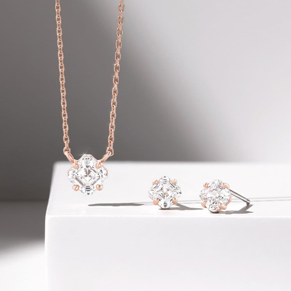 Lala J Usher-cut Necklace and Earrings Set (Set-J0-0712)