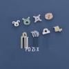 S925 Guardian Star Charm: Eco-friendly Copper, Colorful Zircon, Constellation Beaded Bracelet