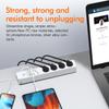 EU Plug Power Strip Overload Protection Multiprise Socket with 4 AC Outlets 4 USB-A 2 USB-C Port Network Filter for Home