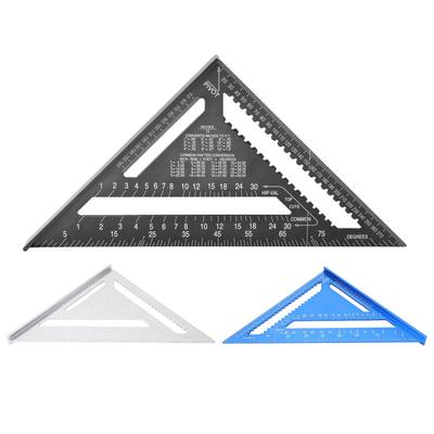 Règle triangulaire en alliage d'aluminium, échelle métrique impériale claire, haute précision, facile à lire pour les ingénieurs