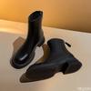 Fashion Autumn Winter Women Ankle Boots Casual Back Zippers Low Heels Shoes Ladies Vintage Short Booties