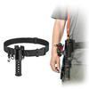 1Pc Waist Support Fishing Rod Holder Belt,Adjustable Waist Wading Belts For Men With Portable Pole Inserter For Spinning Casting