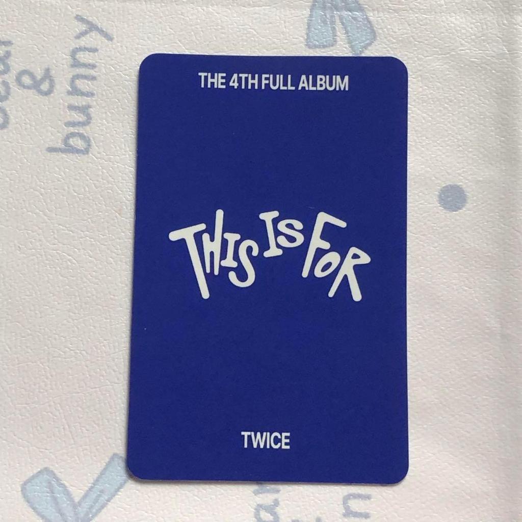 [USED] TWICE Bonus Limited Edition Mina THIS IS FOR Pre-Recorded Trading Card