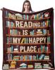 Regali per Amanti dei Libri Coperta Amantes del libro Coperte Throw Book Club per Amante della Lettura Idee Regalo Bookish Letterarie Regali per Bookworm