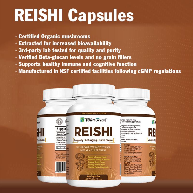 כמוסות תמצית פטריית ריישי נגד הזדקנות