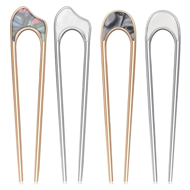 Unique Hair Fork Large French Metal Hair Clip For Women Elegant Bun Styling Hair Pins Vintage Hairstyle Accessories