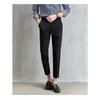 Black Trousers Men's Cropped Straight Leg Slim Fit Casual Men's Suit Pants