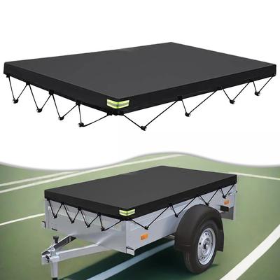 Heavy Duty Waterproof Trailer Cover With Reflective Strips For All Weather